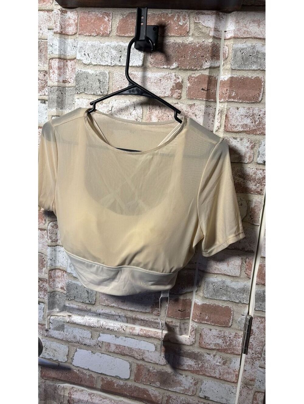 Halara Sheer Built In Crop Top ($49)